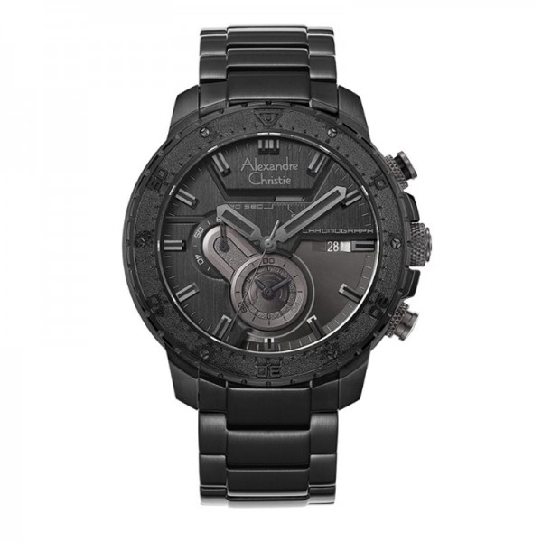 Alexandre Christie AC 6627 Full Black Steel MCBIPBA